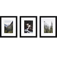 3 Pack Gallery™ Black Frame with Mat by Studio Décor®
