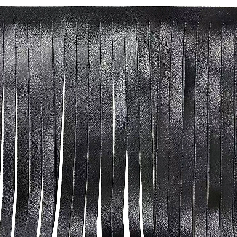 4" Faux Leather Fringe Trim by Celebrate It