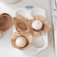 Hello Honey® 12" White Happiness is Cupcakes Stoneware  Pan