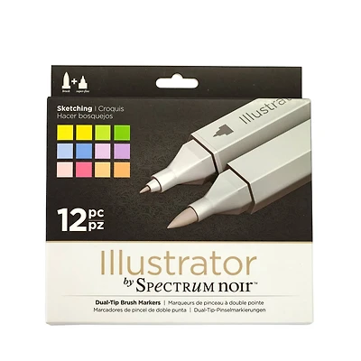 Spectrum Noir™ Illustrator Sketching Dual-Tip Brush Markers