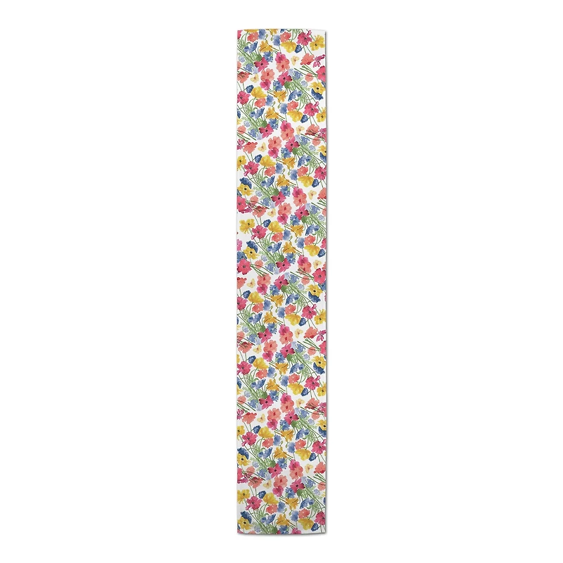 Flowers & Butterflies Indoor/Outdoor Table Runner