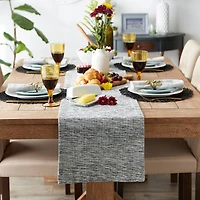 DII® 72" Tonal Recycled Cotton Slubby Rib Table Runner