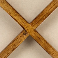 Hello Honey® 22" Woven Cotton & Wool Blend Table to Stool with Oak Wood Legs