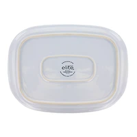Gibson Elite® 2.7qt. White Ceramic Casserole with Glass Lid