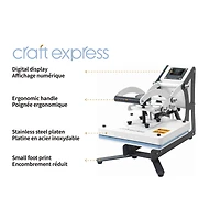 Craft Express White Small Format Heat Press