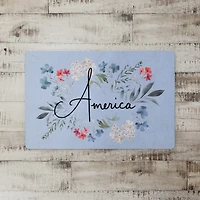 Floral America Floor Mat
