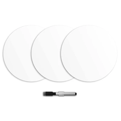 Wallpops Ghost White Dry Erase Dot Decals, 6ct.