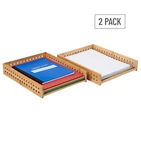 Mind Reader Lattice Collection Rayon from Bamboo Paper Trays, 2ct.
