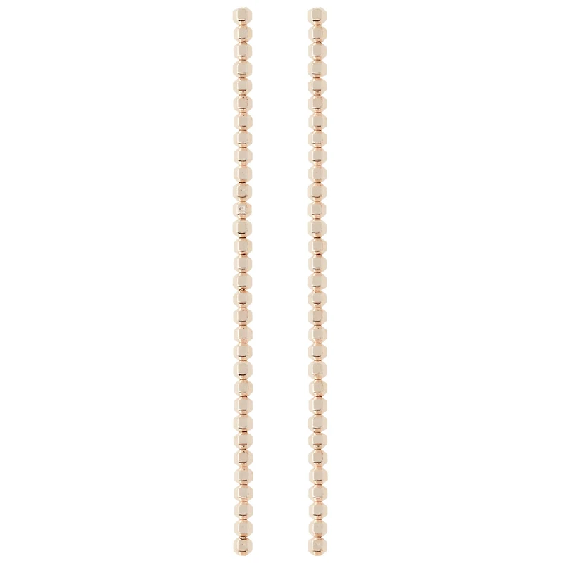 Rose Gold Hematite Bicone Beads, 4mm by Bead Landing™