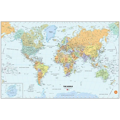 WallPops Dry Erase World Map