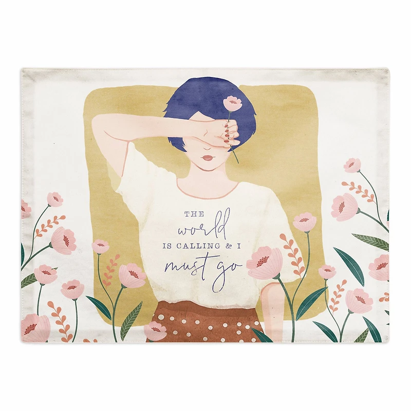 Flower Girl 18" x 14" Cotton Twill Placemat