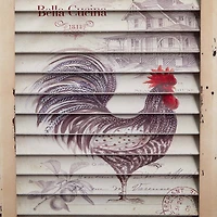 Rooster Window Shutter Wall Décor