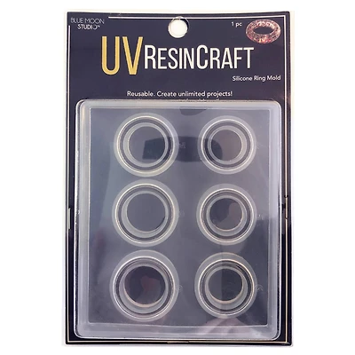 Blue Moon Studio™ UV Resin Craft Rings Flat Mold