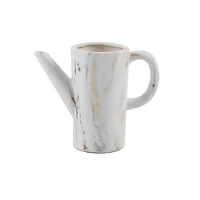 Flora Bunda 8.75" Gold Marble Ceramic Watering Can