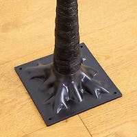 5ft. Pre-Lit Artificial Halloween Black Twig Tree with Bats and 50 Warm White LED Lights