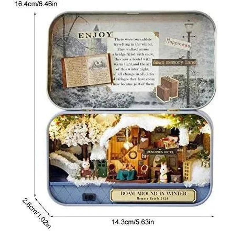 Wizardi Miniature Roombox: Roam Around in Winter