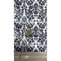 RoomMates Vine Damask Peel & Stick Wallpaper