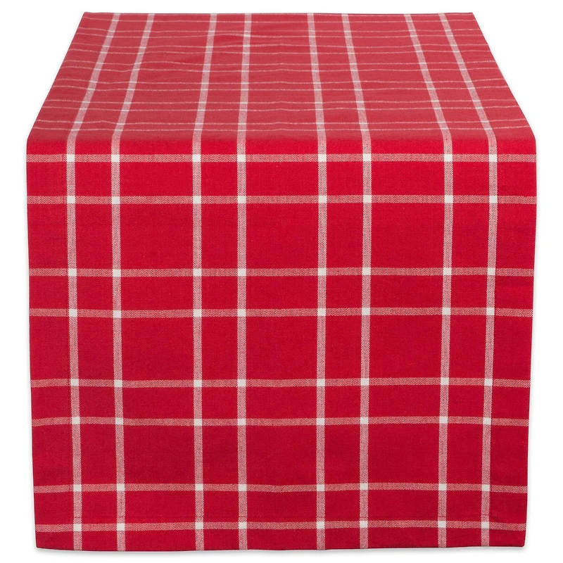DII® 108" Holly Berry Plaid Table Runner