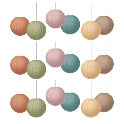 Teacher Created Resources® Everyone is Welcome Hanging Paper Lanterns, 3 Packs of 18.