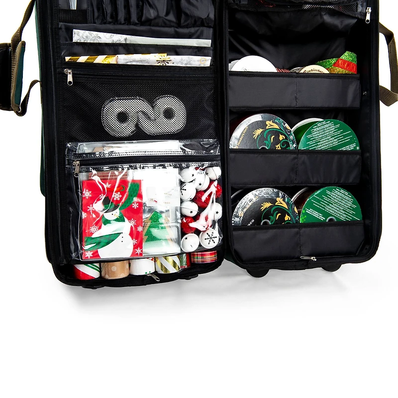 TreeKeeper Rolling Vertical Wrapping Paper Storage Container