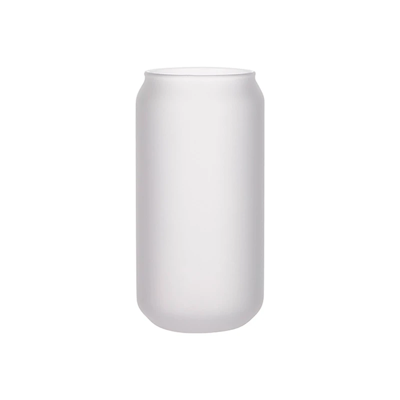 Craft Express 18oz. Frosted White Glass Mug with Clear Glass Straw, 6ct.