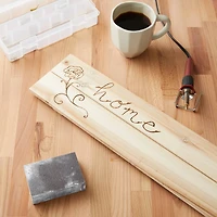 6 Pack: 5" x 20" Wood Slats Plaque by Make Market®