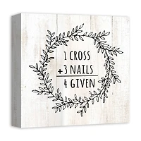 Easter Math Wreath Canvas Wall Art