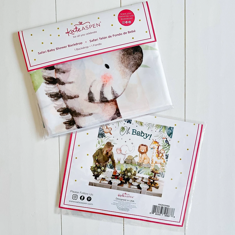 Kate Aspen® Safari Baby Shower Photo Backdrop