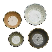 Hello Honey® Stoneware Bowls with Reactive Glaze Finish, 4ct.