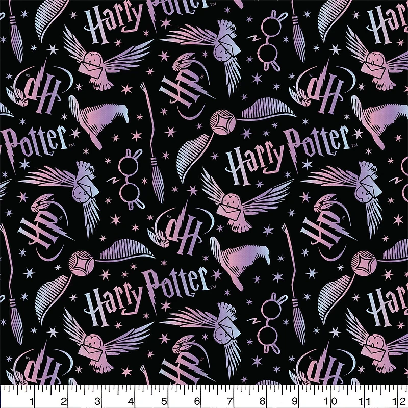 Harry Potter Elements Toss Precut Cotton Fabric