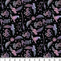 Harry Potter Elements Toss Precut Cotton Fabric