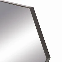 CosmoLiving by Cosmopolitan Black Contemporary Wood Wall Mirror, 21" x 24"