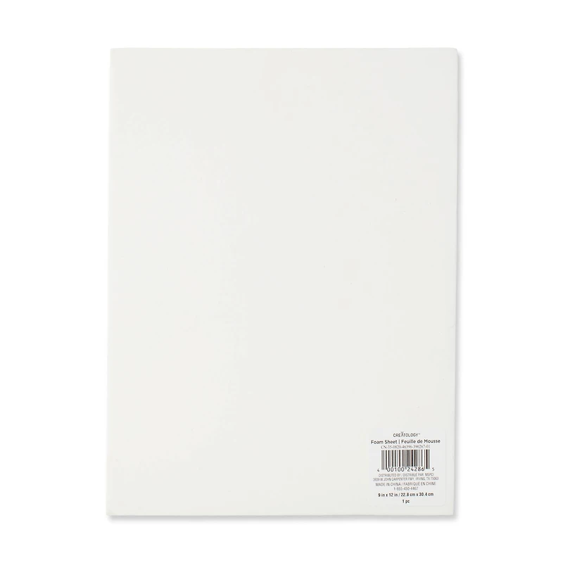 9" x 12" Thick Foam Sheet by Creatology™
