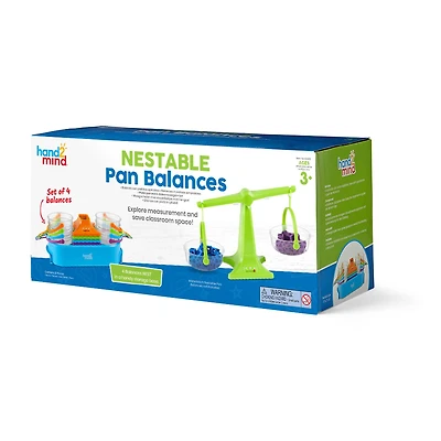 Hand2mind® Nestable Pan Balances, 4ct.
