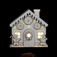 DIY LED Wood Village Peppermint House by Make Market®