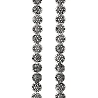 Silver Plated Lentil Beads, 6mm by Bead Landing™