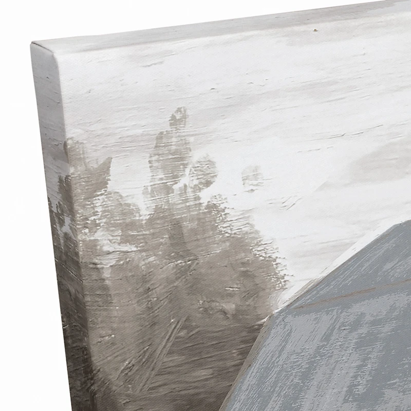 Cool Toned Barn Canvas Wall Art