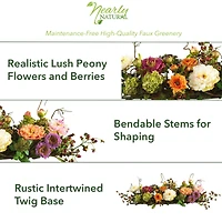 2.8ft. Mixed Peony Centerpiece Arrangement