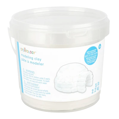 5lb. White Modeling Clay by Creatology™
