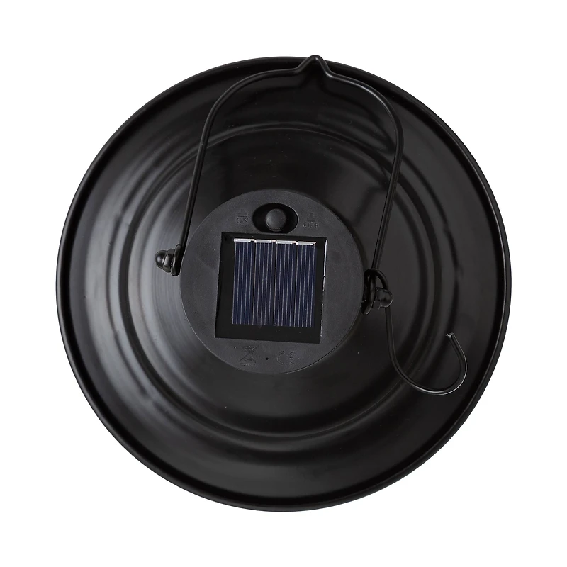Glitzhome® 10" Wire Solar Powered Outdoor Hanging Lantern