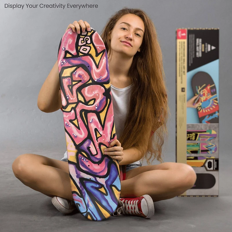 Arteza 14 Piece Skateboard Wall Art Kit