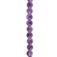 Pink Faceted Amethyst Round Coin Beads, 6mm by Bead Landing™