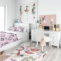 Designart 'Rock Girl Super Star Street Dance' Modern Teen Bedding Set