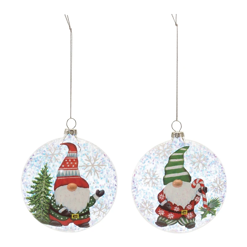 12ct. 4" Gnome Ball Ornaments