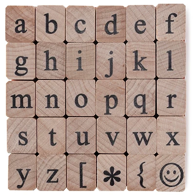 Medium Lowercase Alphabet Wood Stamp Set by Recollections™