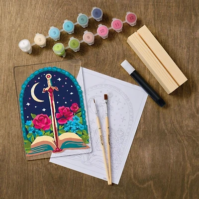 Sword & Book Paint-by-Number Acrylic Surface Kit by Artist's Loft®