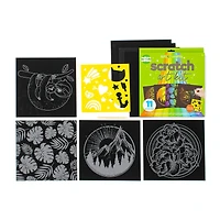 Art 101 Scratch Art Kits, 3 Packs of 11