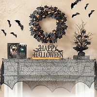 Glitzhome® 24" Halloween Candy Corn Berries Wreath