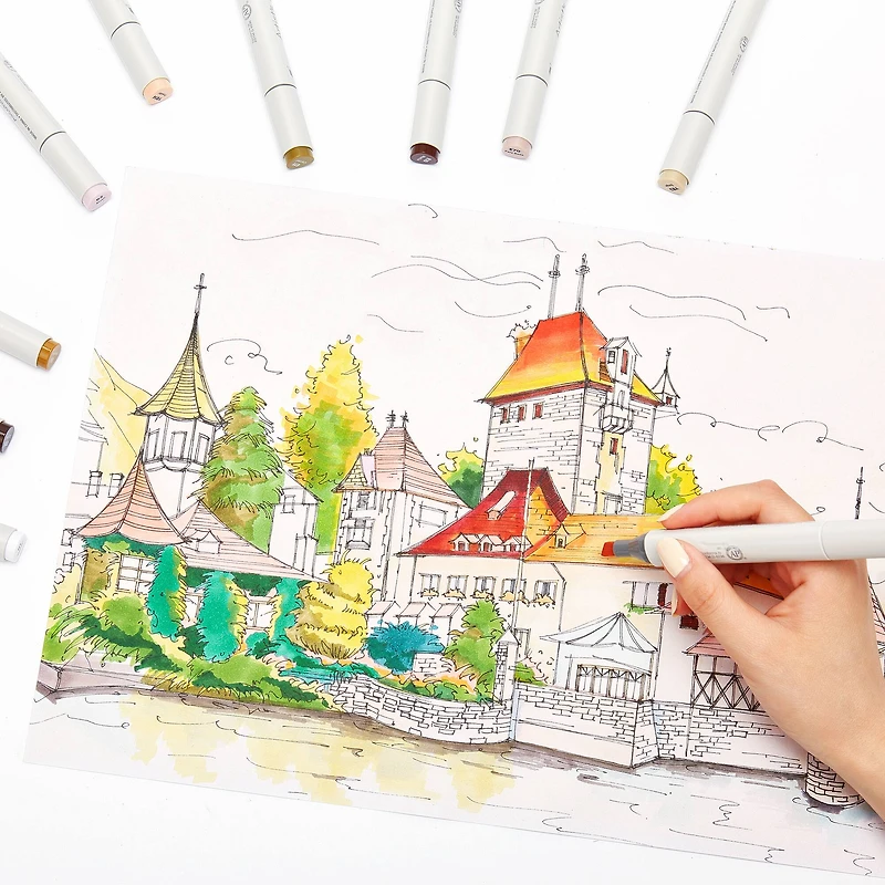 Dual Tip Neutral Sketch Marker Set by Artist's Loft™