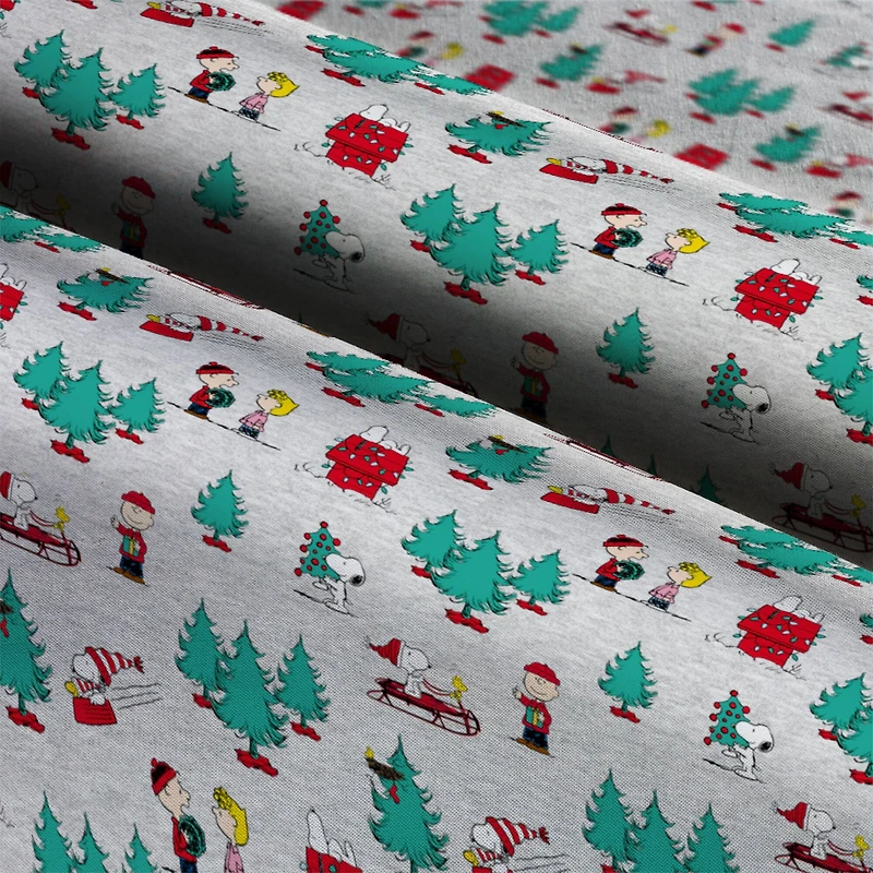 Peanuts® Christmas Trees Cotton Fabric